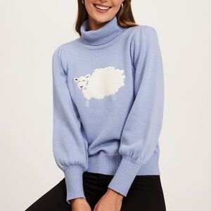 Women's Blue Sheep Sweater